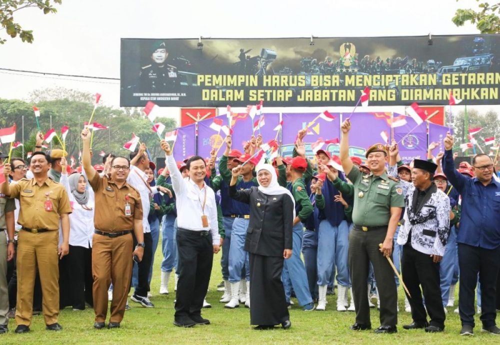 Gubernur Khofifah menghadiri pembukaan kegiatan cinta sekolah 2023 di Batu. (Ist) 