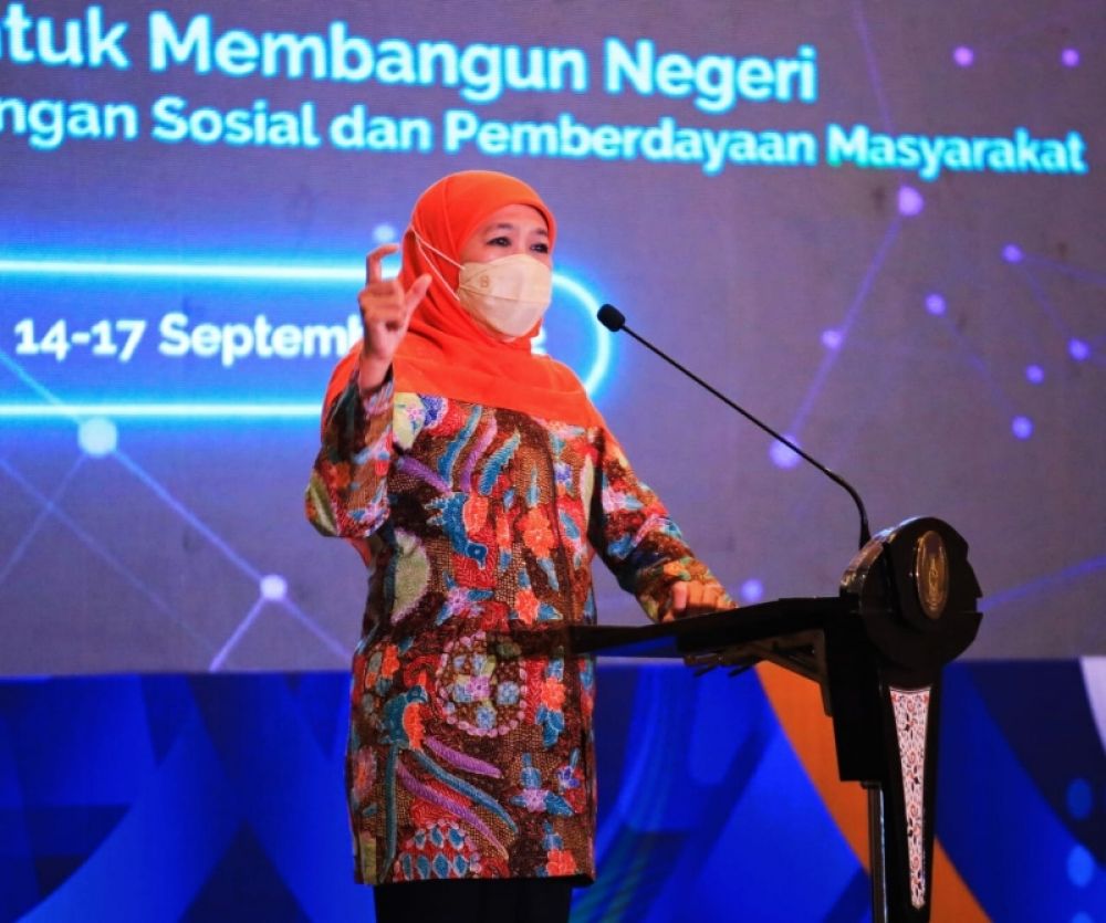 Gubernur Jawa Timur Khofifah Indar Parawansa mengajak semua Bupati Wali Kota se Jatim mendukung kegiatan pendataan awal registrasi sosial ekonomi di Jawa Timur. (Ist) 