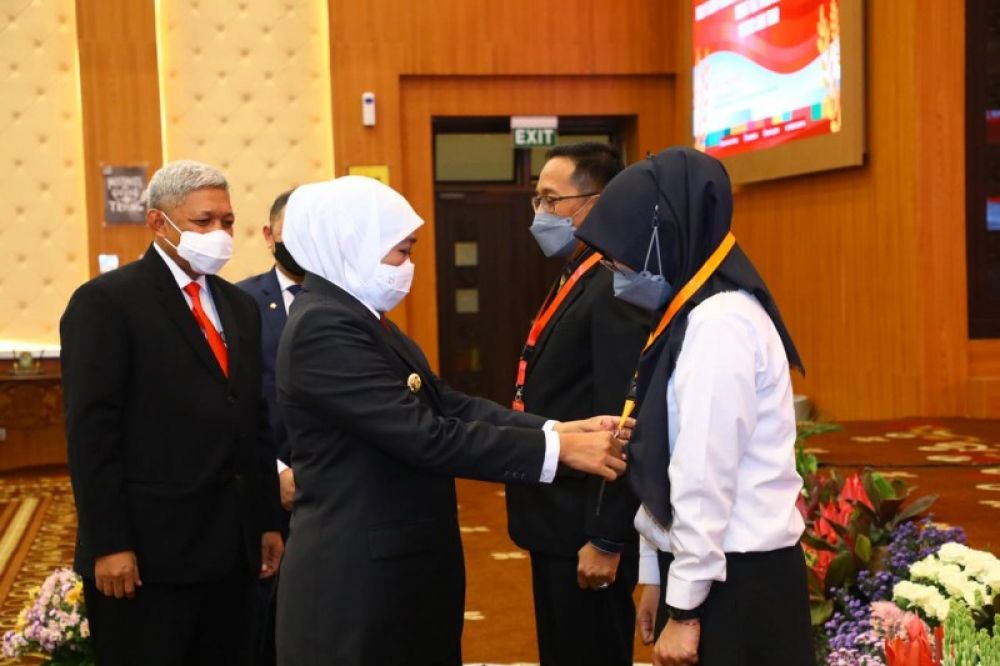 Gubernur Khofifah Buka PKN Tingkat II Angkatan XXIV Tahun 2022