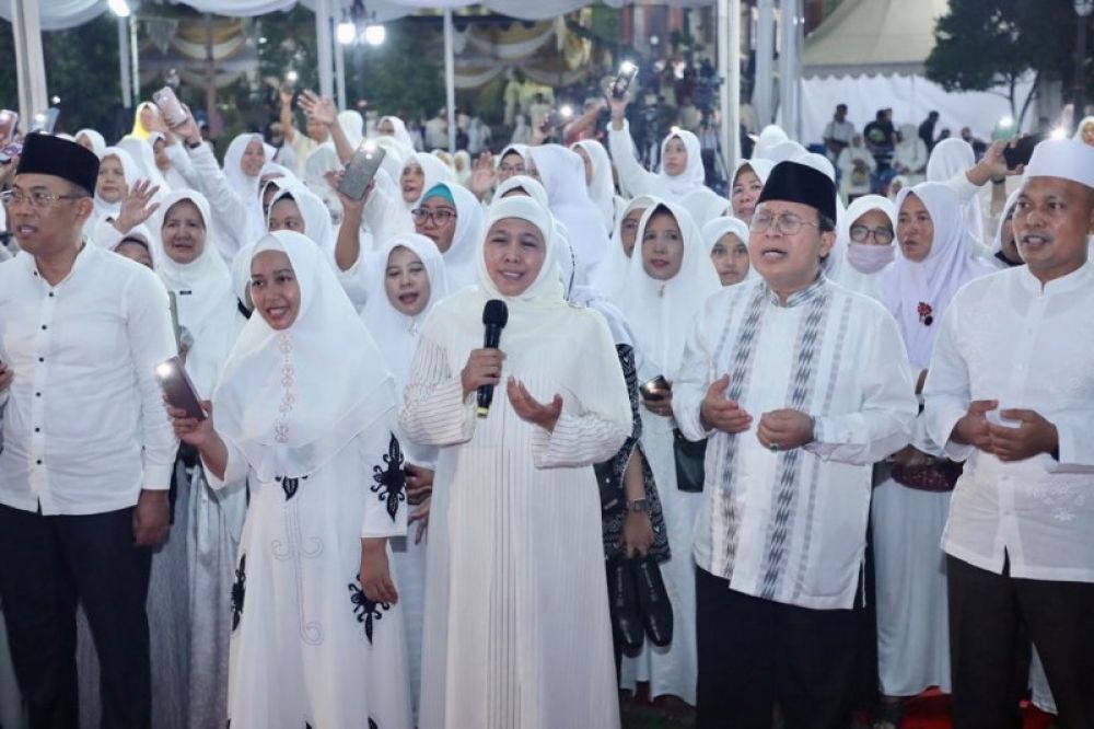 Peringatan Nuzulul Qur'an di Kota Mojokerto, Gubernur Khofifah Tekankan Pentingnya Al Quran Sebagai Referensi Akhlaq Umat Islam