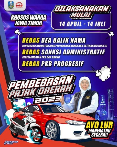 Pemprov Jatim gelar pemutigan pajak kendaraan selama 120 hari. (Ist) 
