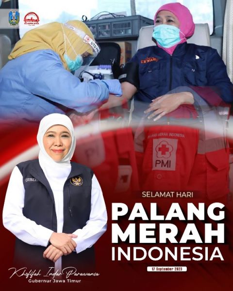 Gubernur Khofifah ajak masyarakat aktif donor darah. (Ist) 