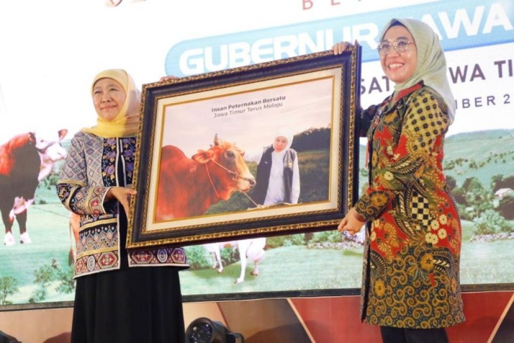 Gelar Prestasi Pembangunan Peternakan Jatim, Gubernur Khofifah Optimis Jatim Mampu Antarkan Indonesia Wujudkan Swasembada, Daging
