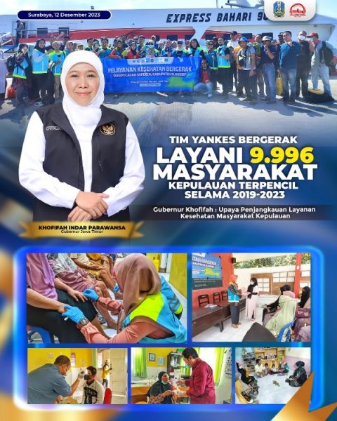 Tim yankes Pemprov Jatim berhasil layani masyarakat di kepulauan terpencil sejak tahun 2019-2023 sebanyak 9.996 masyarakat. (Ist) 