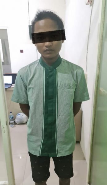 Terduga pembacokan, pemuda asal Kecamatan Gurah Kabupaten Kediri. (Ist) 