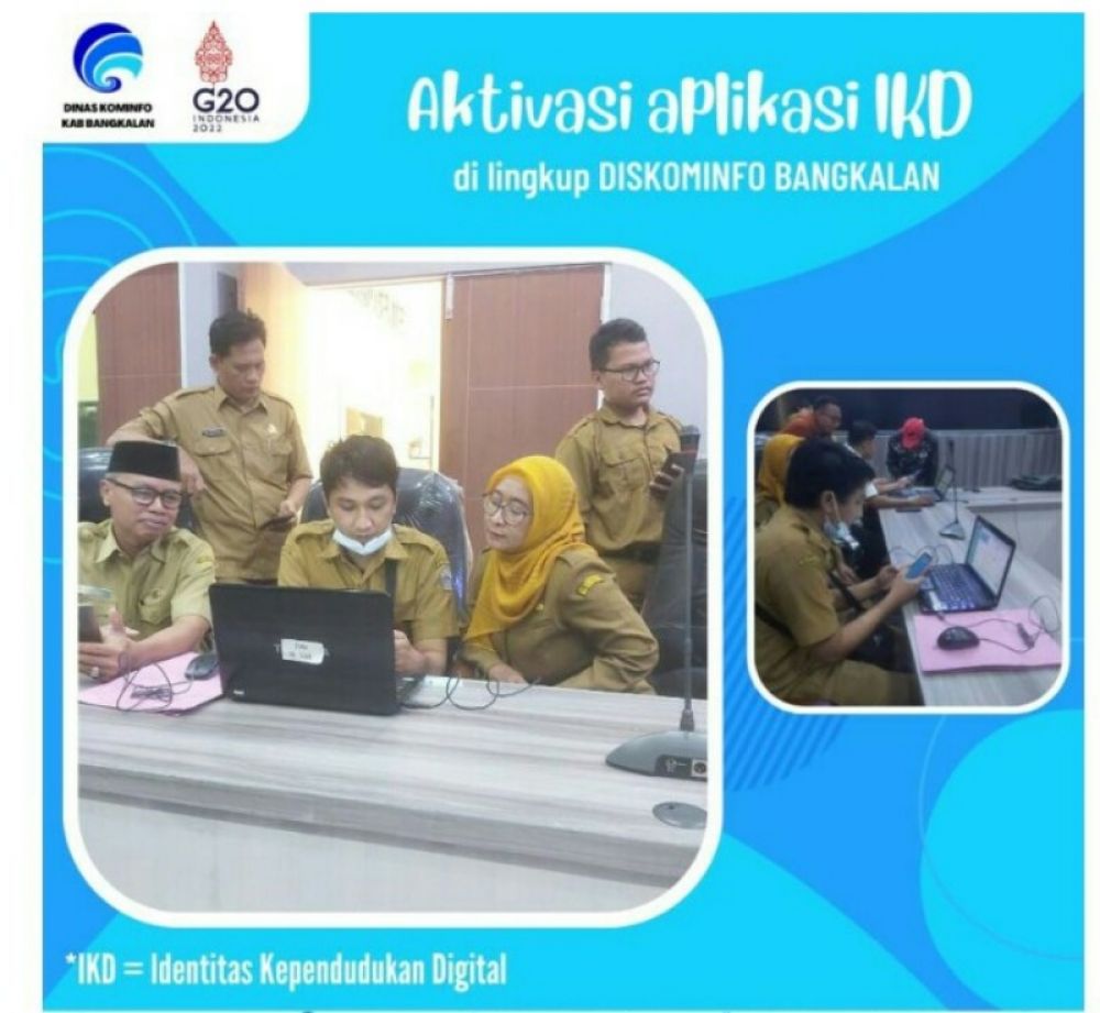 Diskominfo dan Disdukcapil saat sosialisasi penerapan IKD. (Ist) 