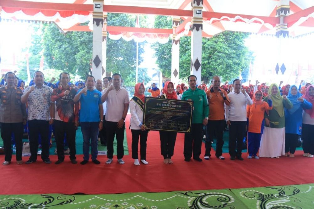 Ikrar Bersama PAUD-HI di wilayah Kecamatan Mojosari sebagai pioner. (ist)