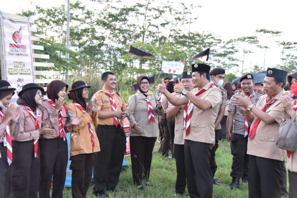 Kak Subandi beri semangat kepada peserta Jambore. (Ist) 