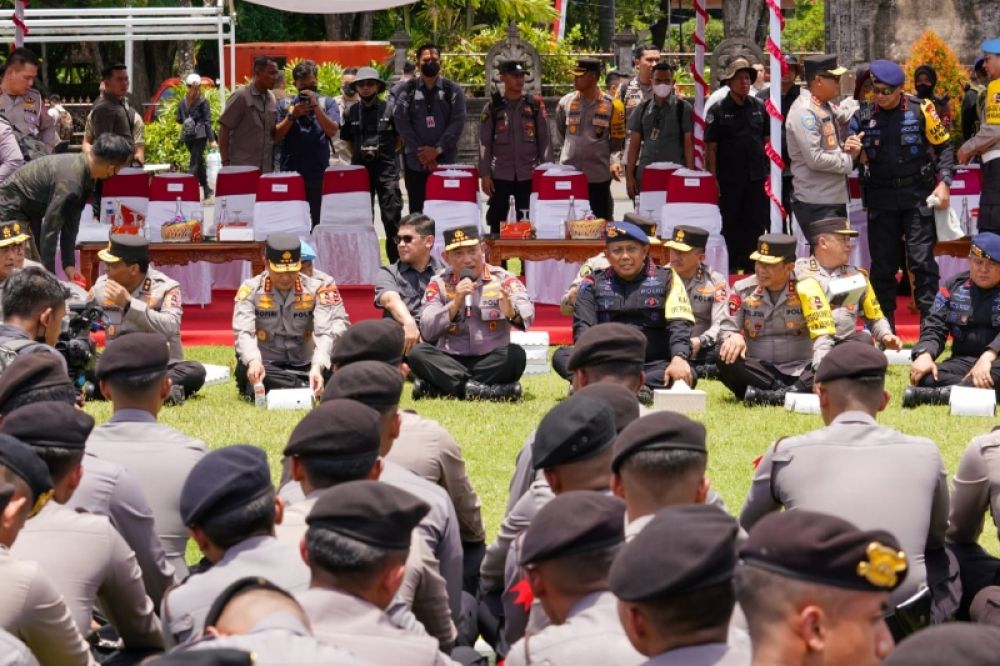 Kapolri Jenderal Pol Listyo Sigit Prabowo saat gladi pengamanan dan tinjau venue Jelang KTT G20 di Bali. (Ist) 