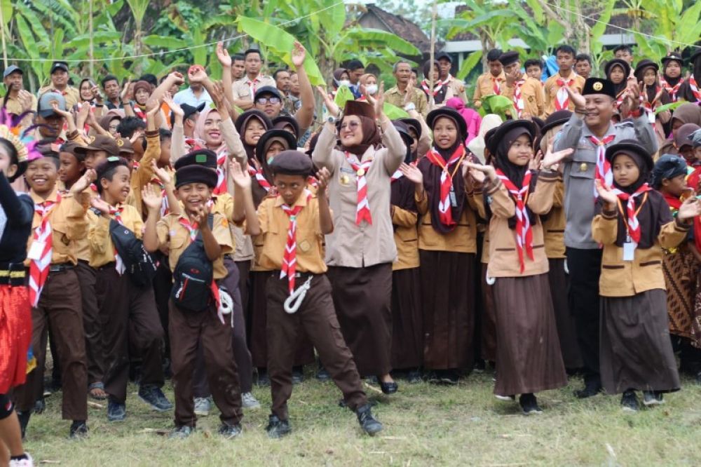 Meriah, Kemah Budaya Margomulyo 2022 diikuti sebanyak 43 regu dari tingkat SD-SMAl/SMK se Kecamatan Margomulyo. (Ist) 