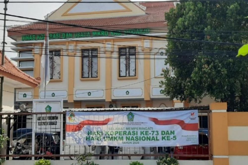 Kantor Dinas Koperasi dan Usaha Mikro Sidoarjo. (Ist) 