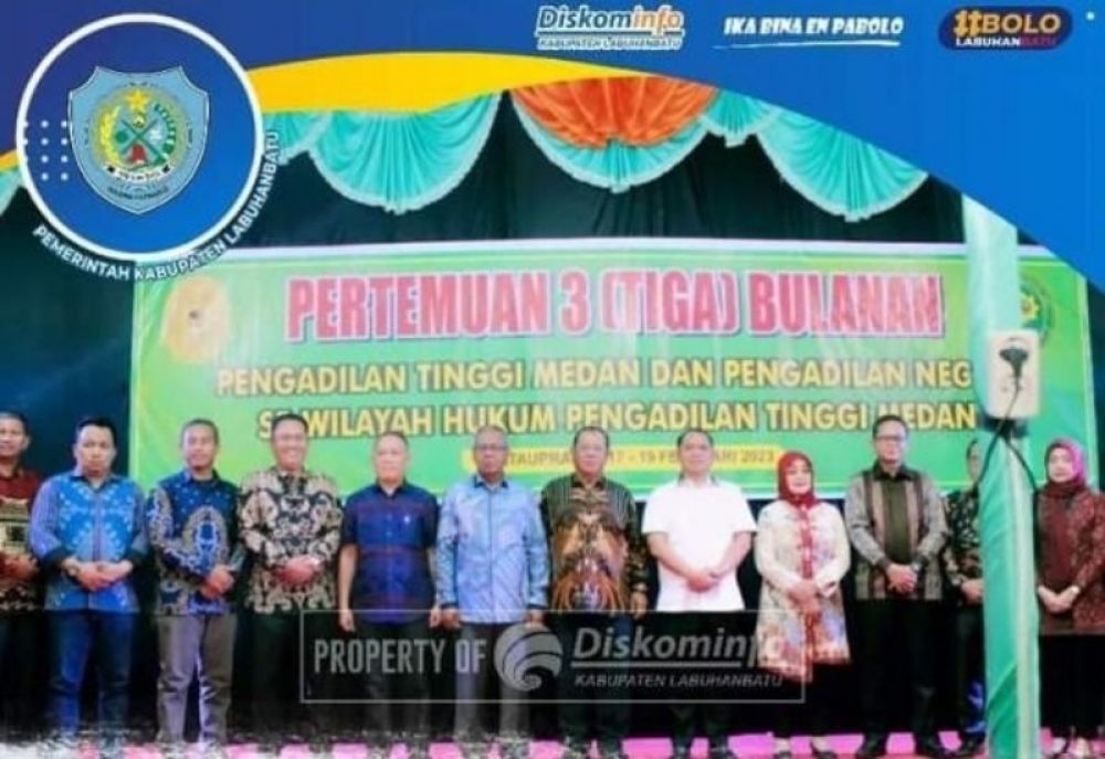 Pertemuan tiga bulanan Pengadilan Tinggi dan Pengadilan Negeri se wilyah hukum Medan. (Ist) 