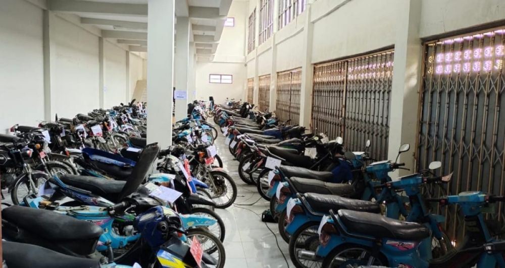 Puluhan Kendaraan Dinas Roda Dua Pemkab Bojonegoro Dilelang