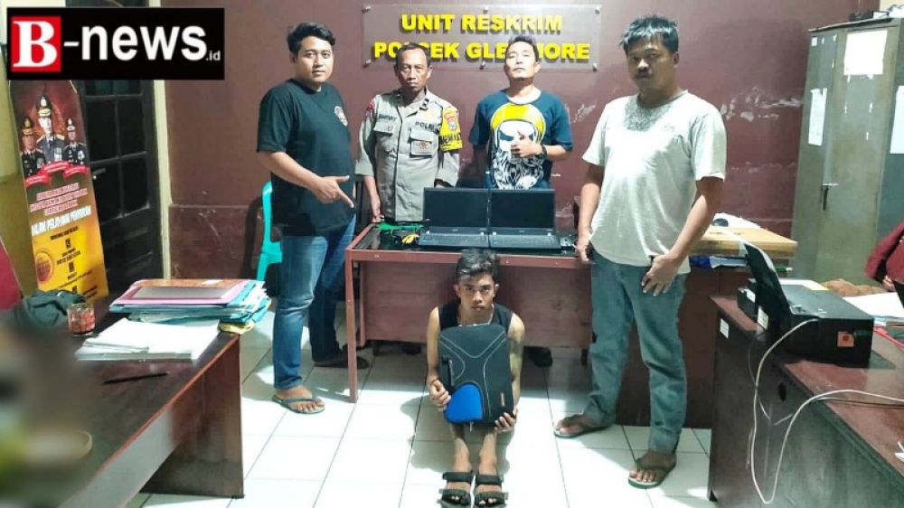 Kantor BUMN Perhutani Dibobol Maling, Unit Reskrim Polsek Glenmore Gercep Tangkap Pelaku