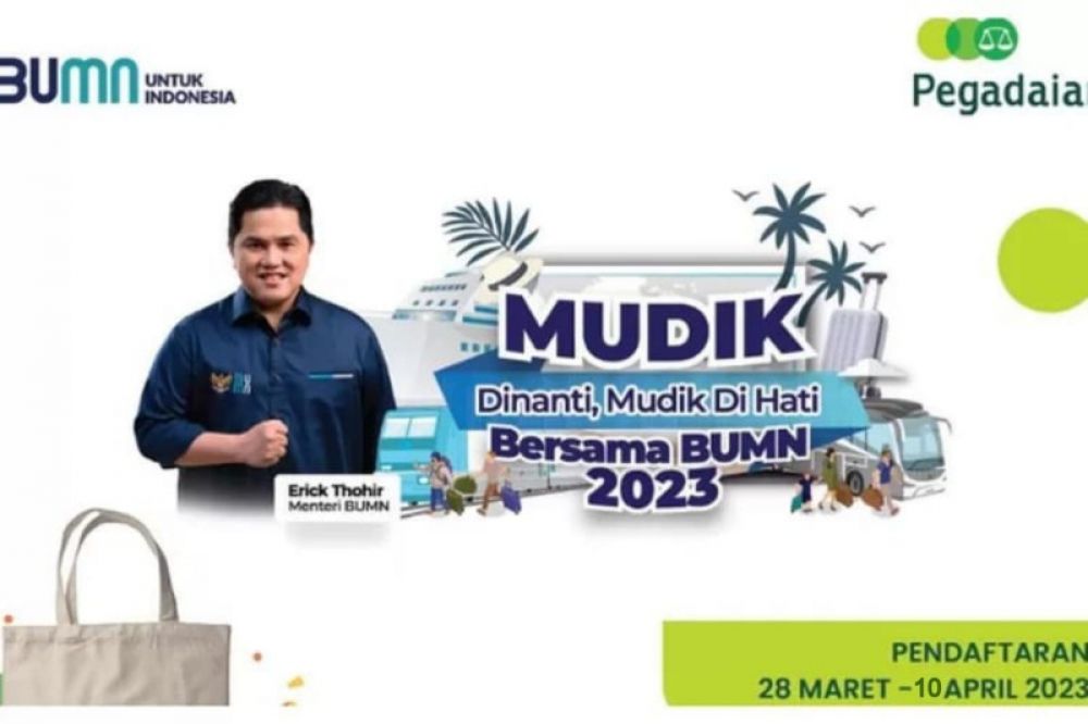 Mudik gratis bersama Pegadaian Kanwil XII Surabaya Tahun 3023. (Ist) 