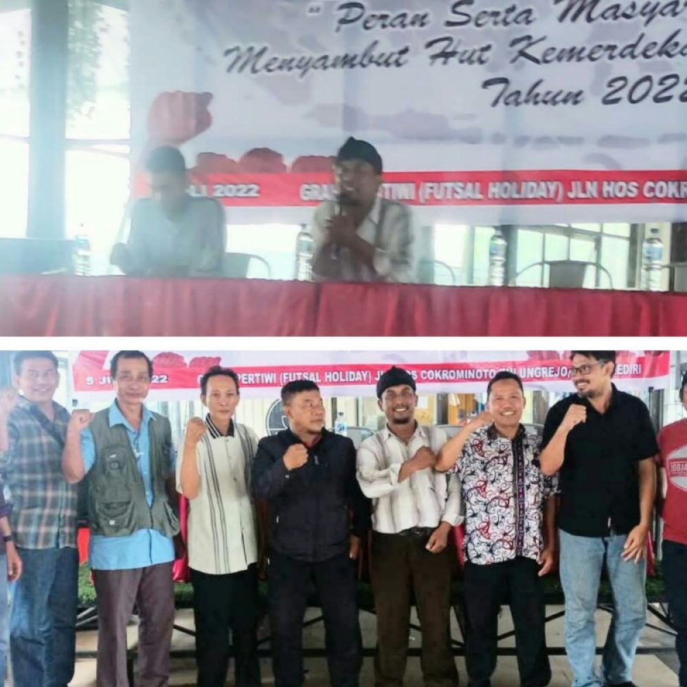 Acara Ngopi Bareng oleh Element Masyarakat Kediri di Futsal Holiday Pare Kediri. (Ist) 