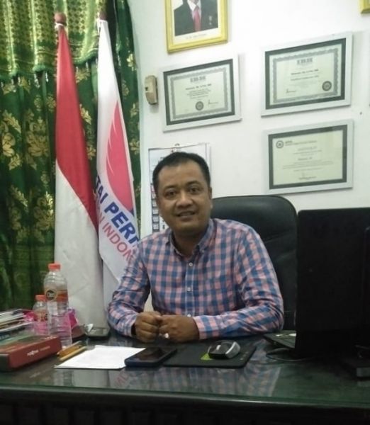 Ketua Perindo Kota Mojokerto, Muhtadi Abdullah menargetkan raih 3 kursi DPRD di Pemilu 2024 (ist) 