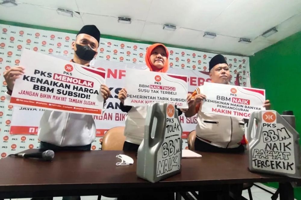 DPW PKS Jawa Timur menegaskan sikap penolakan atas kebijakan pemerintah yang merugikan rakyat itu. (Ist) 
