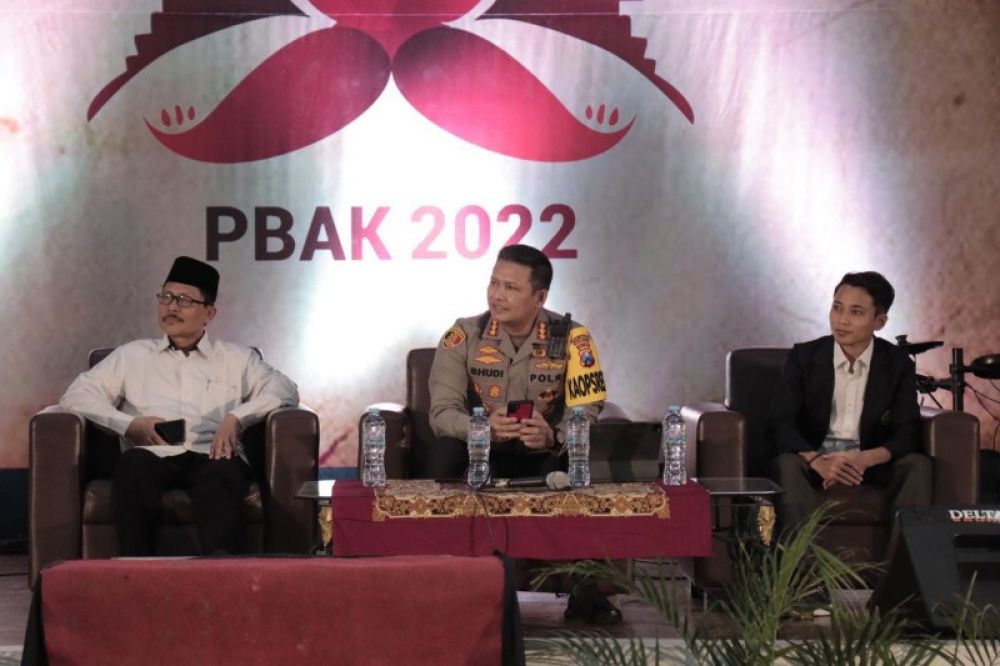 Kapolresta Malang Kota Kombes Pol Budi Hernanto SIK, MSi berikan Wawasan Kebangsaan kepada mahasiswa UIN Malang. (Ist) 