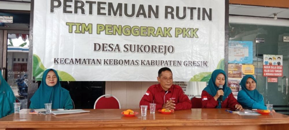 Kader PKK Desa Sukorejo Dapat Pemahaman Pemilu dari PPK Kebomas dan PPS Sukorejo