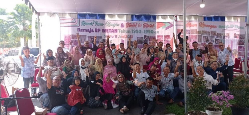 Peserta reuni Halal Bihalal Remaja BP Wetan periode 1980-1990. (Ist) 