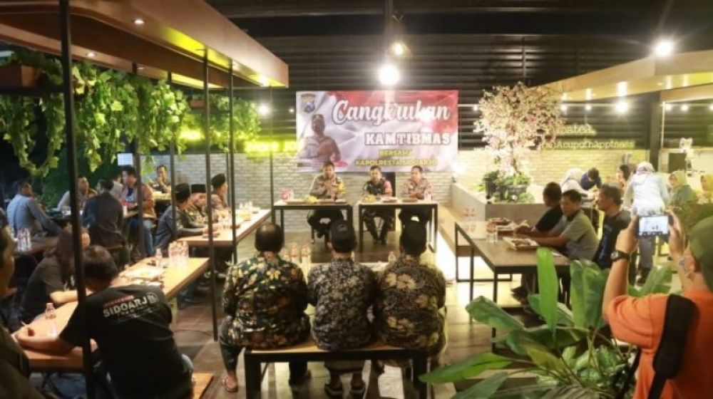 Kapolresta Sidoarjo Ajak Toga dan Tomas Jaga Kondusifitas Kamtibmas