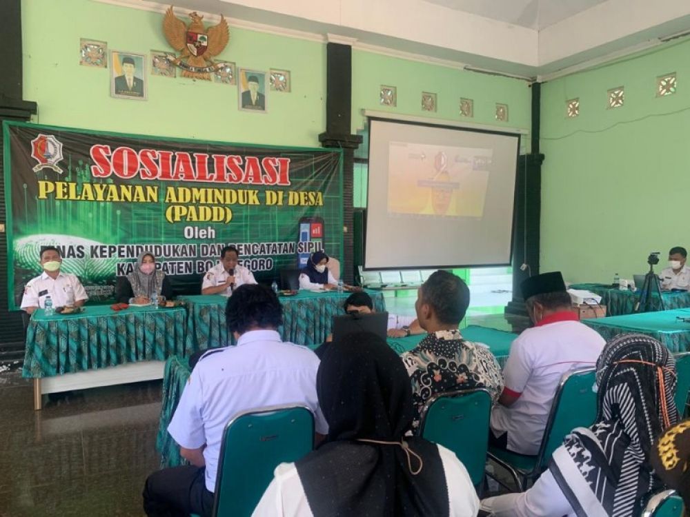 Pemkab Sidoarjo melalui Dinas Kependudukan dan Catatan Sipil (Dispendukcapil) saat mengadakan sosialisasi Asminduk (ist) 