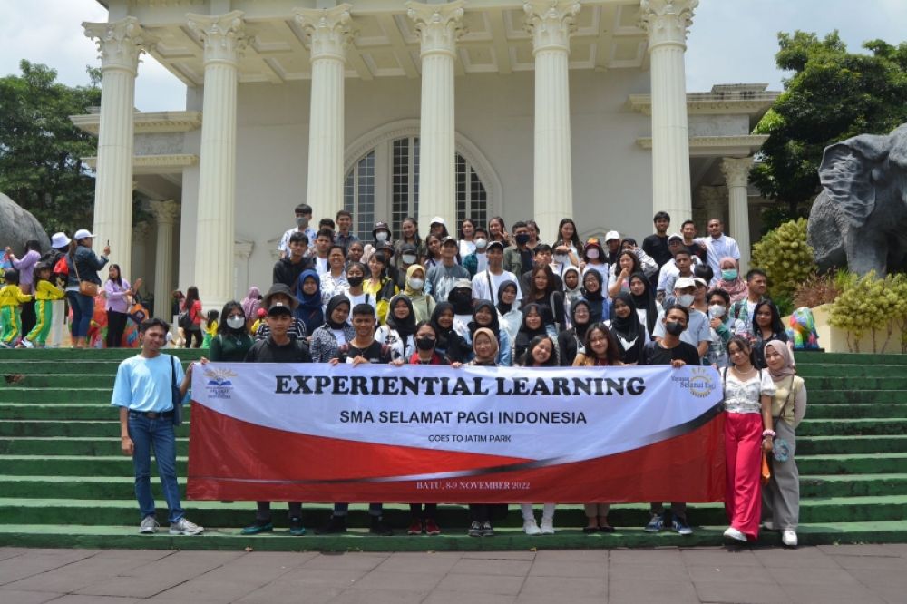 Ekperiental learning Anak Garuda di Jatim Park 1 Kota Batu setelah dua tahun tidak bisa beraktivitas karena wabah covid-19. (istimewa)