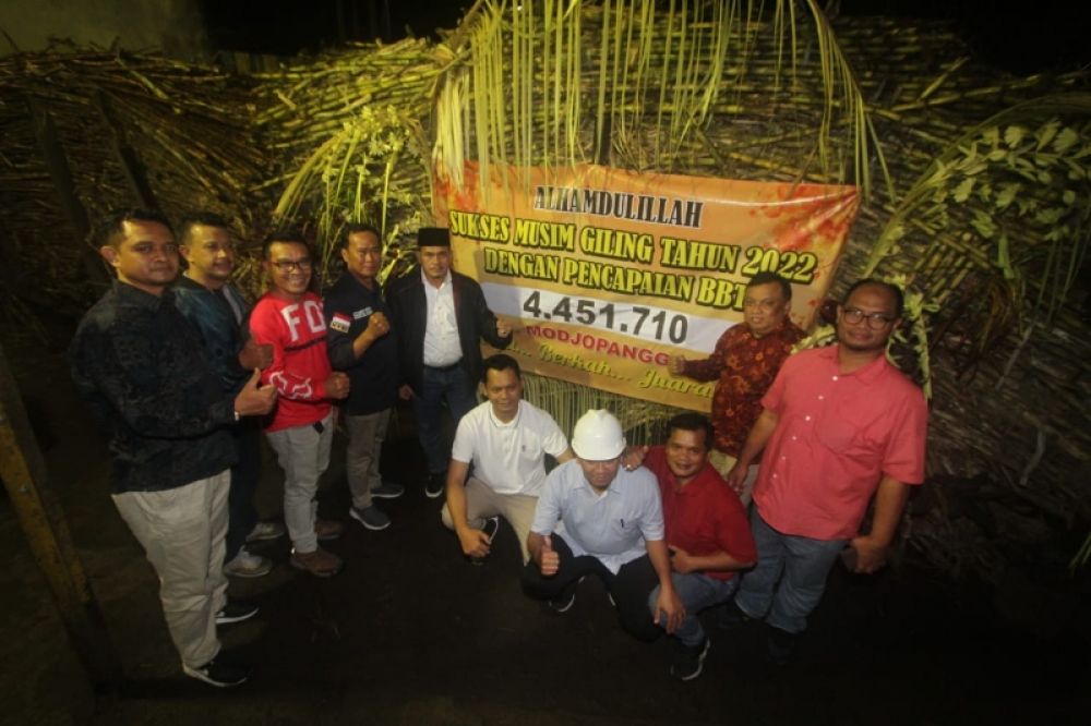 PTPN X Sukses Giling Tebu 2022 total 4,72 ton. (Ist) 