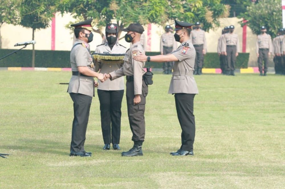Upacara Pembukaan Pendidikan Pembentukan Bintara Polri di Sekolah Polisi Negara (SPN) Polda Jatim di Mojokerto. (Ist) 