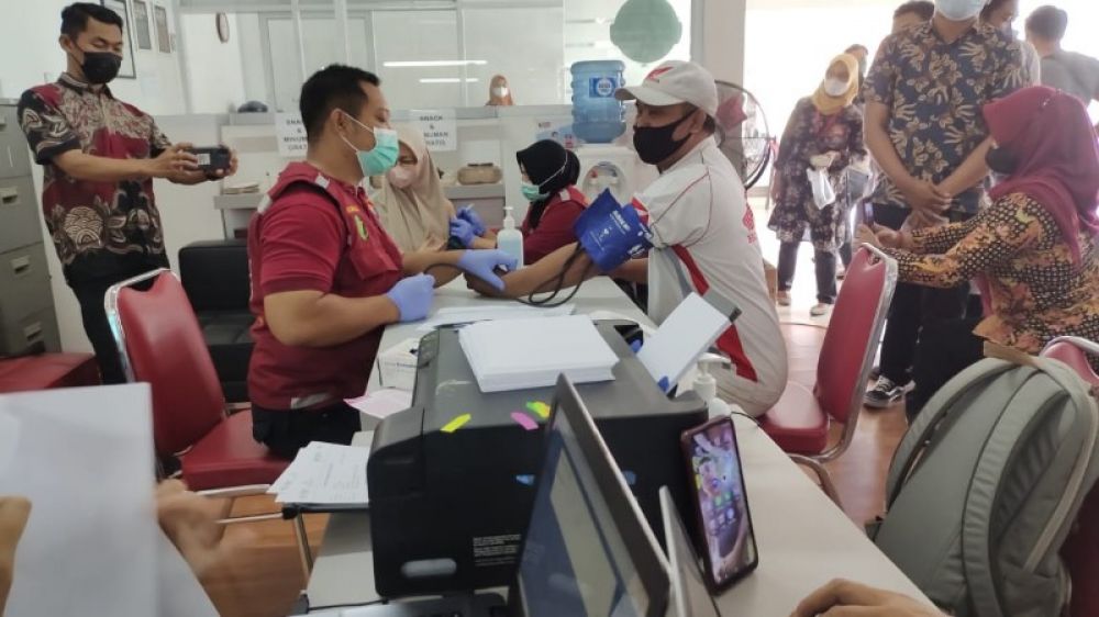 Polres Trenggalek gencarkan vaksinasi booster gandeng puskesmas setempat. (Ist) 